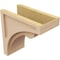 Ekena Millwork 6"W x 12"D x 12"H Classic Viola Rough Cedar Woodgrain TimberThane Corbel, Primed Tan CORUR06X12X12VIORCPR - alternate 3